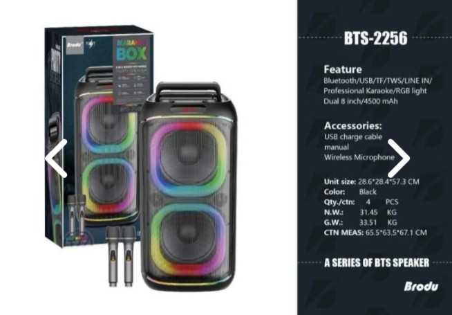اسپیکر شارژی BTS 2256